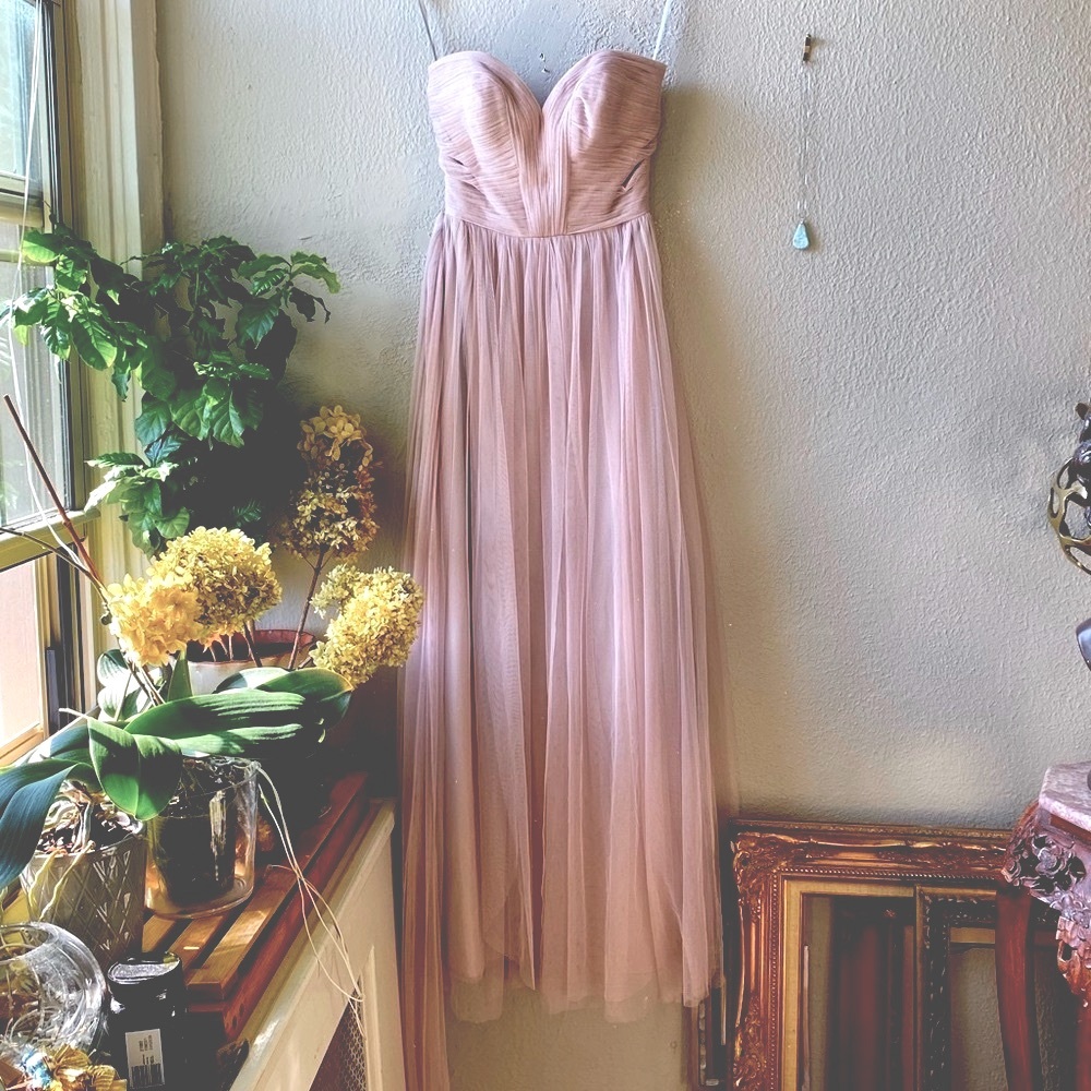 WToo evening or bridesmaid pale rose Gown